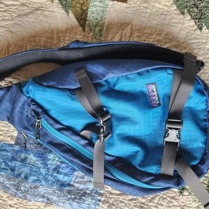 Patagonia Blue Outdoor Backpack with Adjustable Straps
